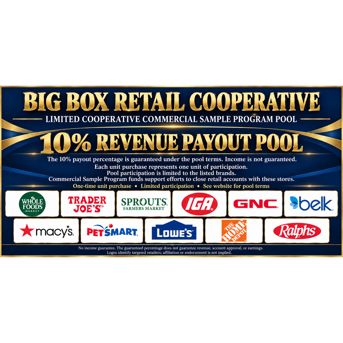 Big Box 20 Million Dollar Cooperative Membership