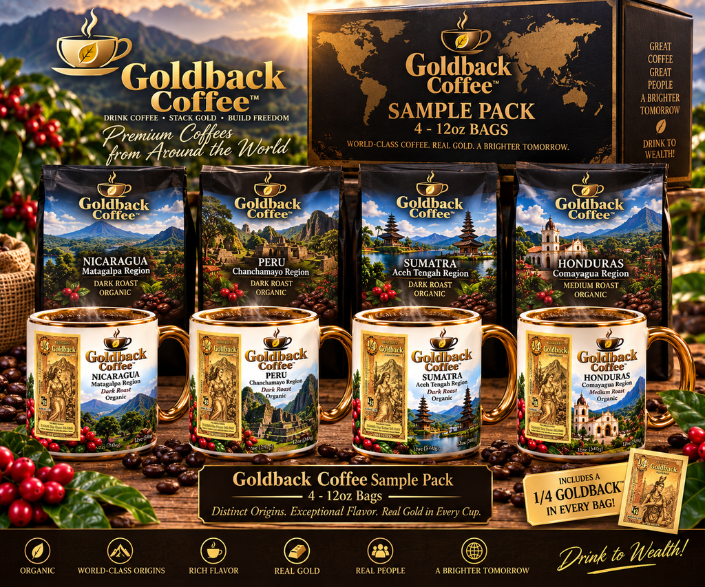 Goldback Coffee Sample Pack – 4 x 12oz Bags