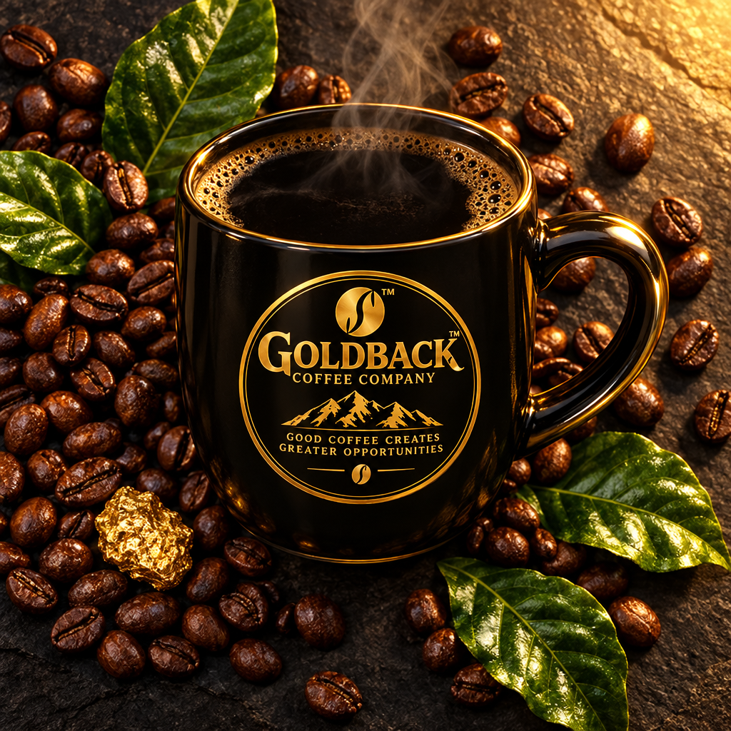 Goldback Mug Flat Lay